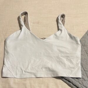 Lululemon Align White Cropped Tank Top